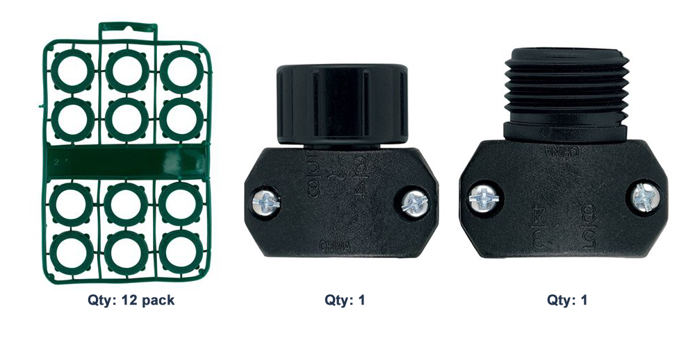 Orbit 1/2 Inch Universal Hose Repair bundle with Male and Female